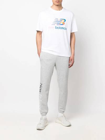 New Balance logo-print cotton track pants outlook