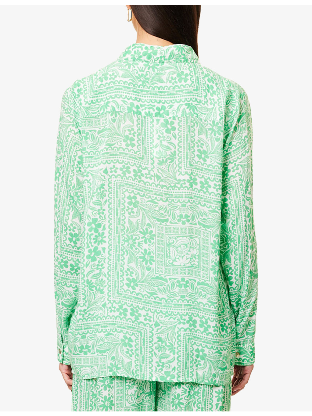 Millie abstract-pattern woven shirt - 4