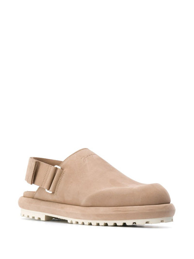 JACQUEMUS slingback leather loafers outlook