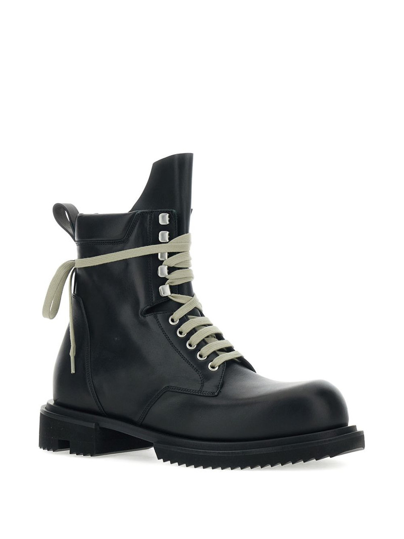 Rick Owens Low Army lace-up lug-sole boots outlook