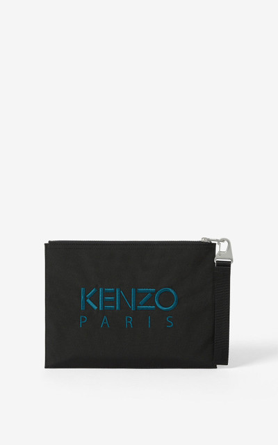 KENZO Large canvas Kampus Tiger pouch outlook