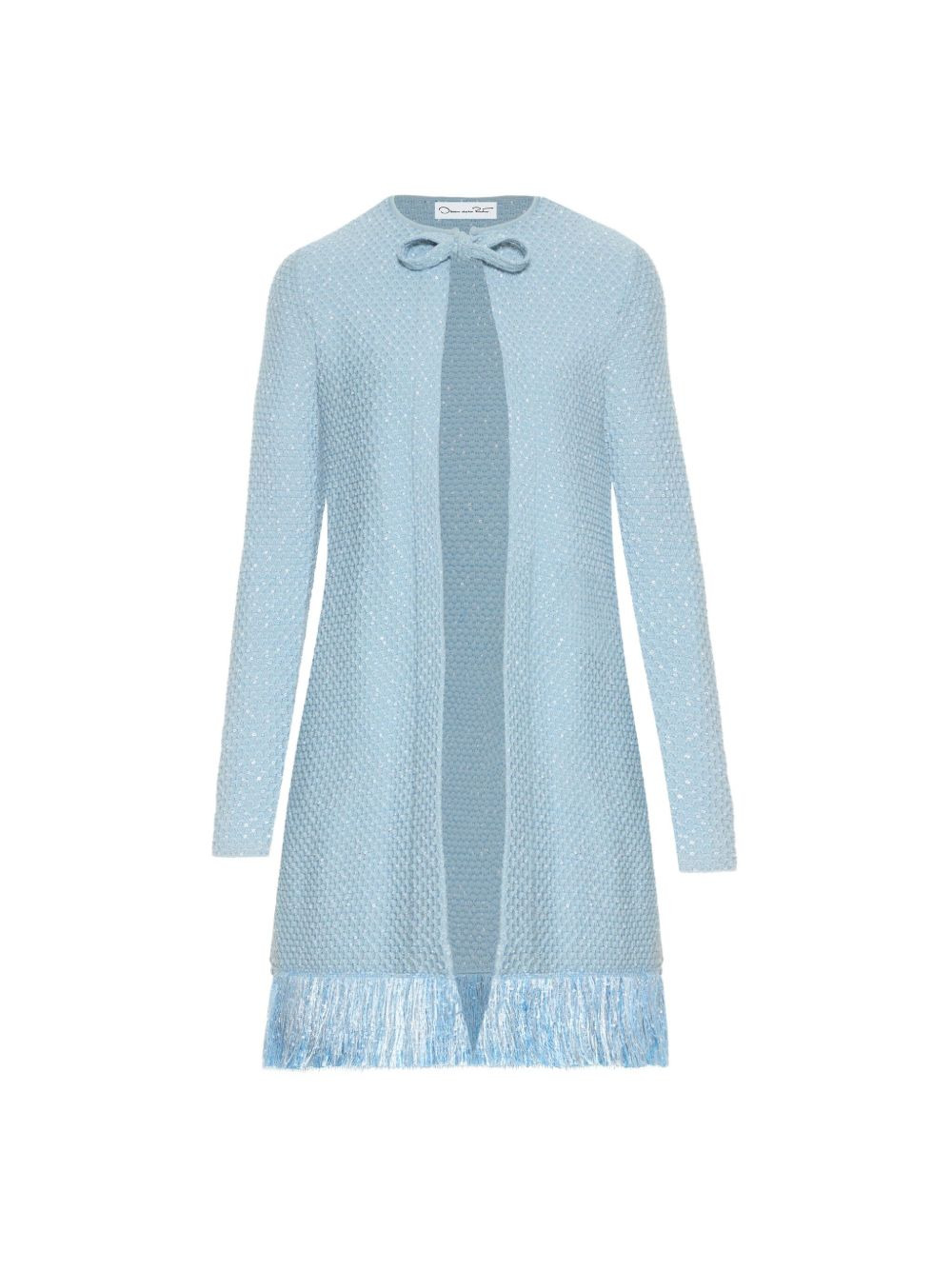 sequinned fringed coat - 2