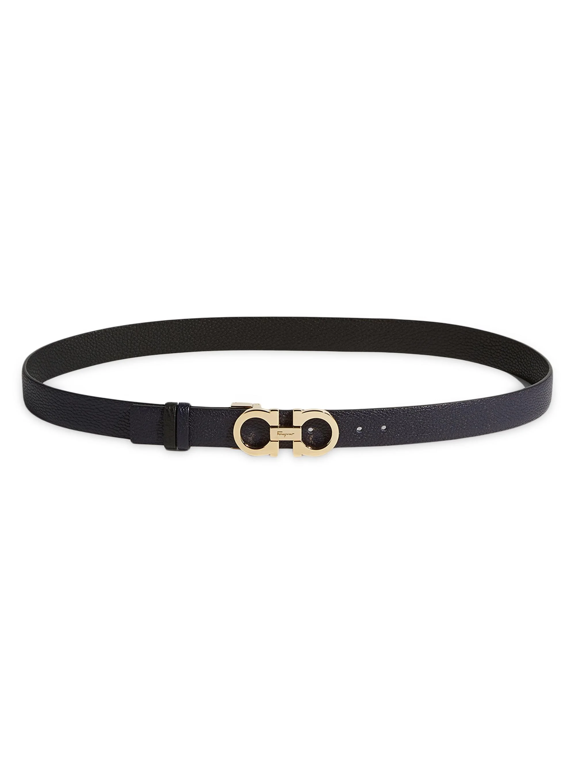Women's Gancini Reversible & Adjustable Cut-to-Size Leather Belt - Nero - 1