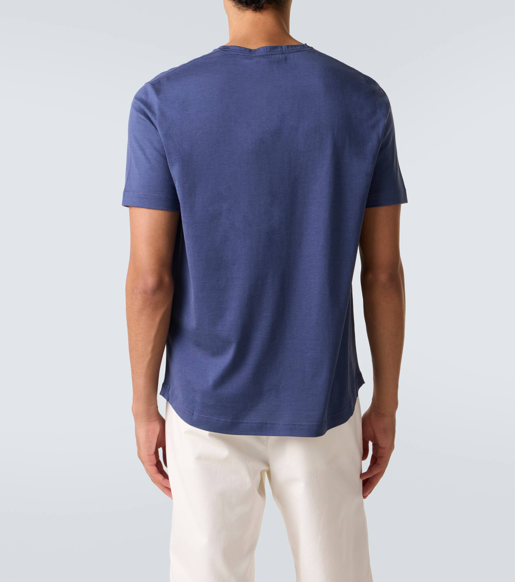 Silk-cotton blend T-shirt - 4