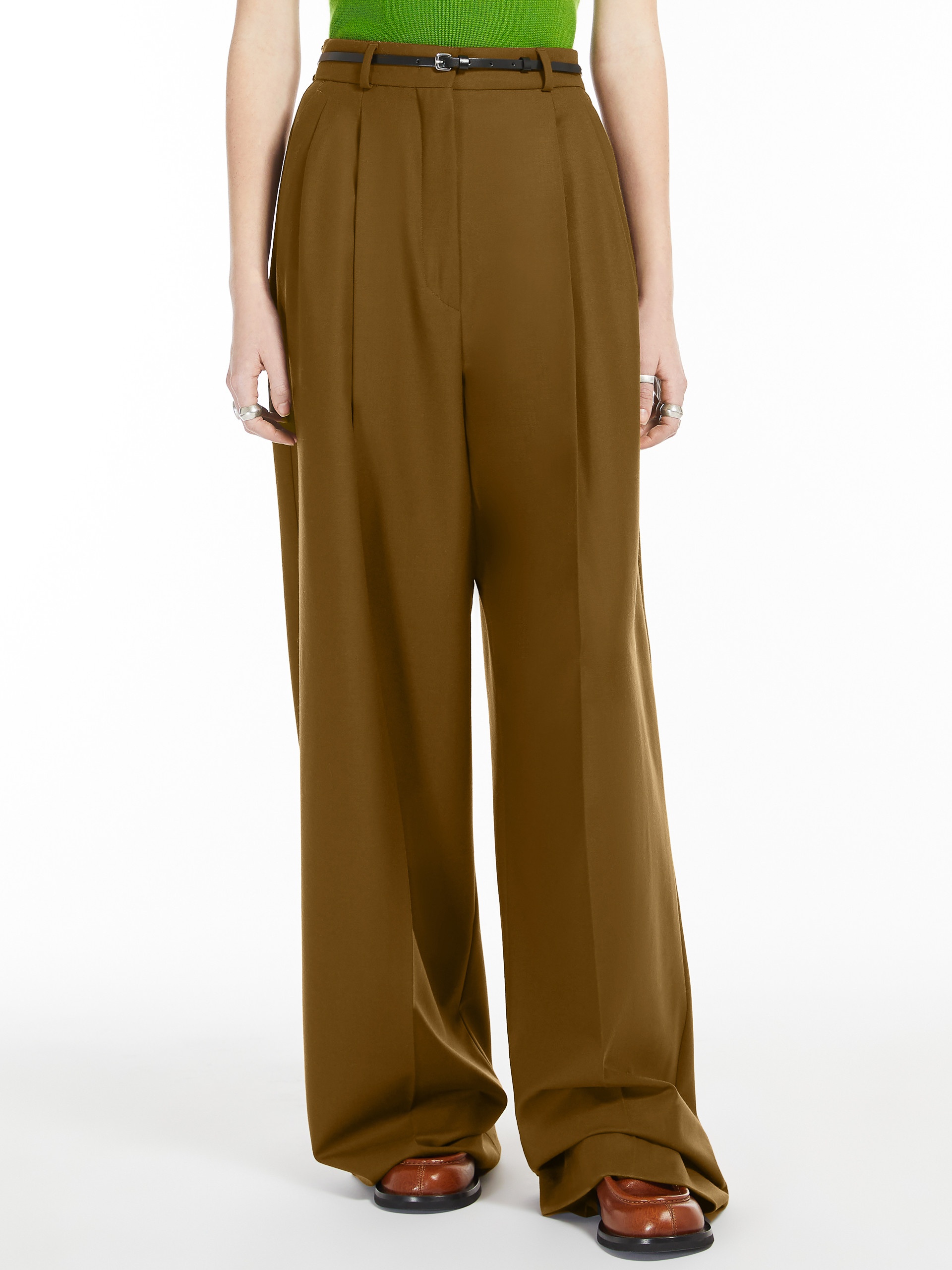 KIENS12 Oversized stretch wool trousers - 3