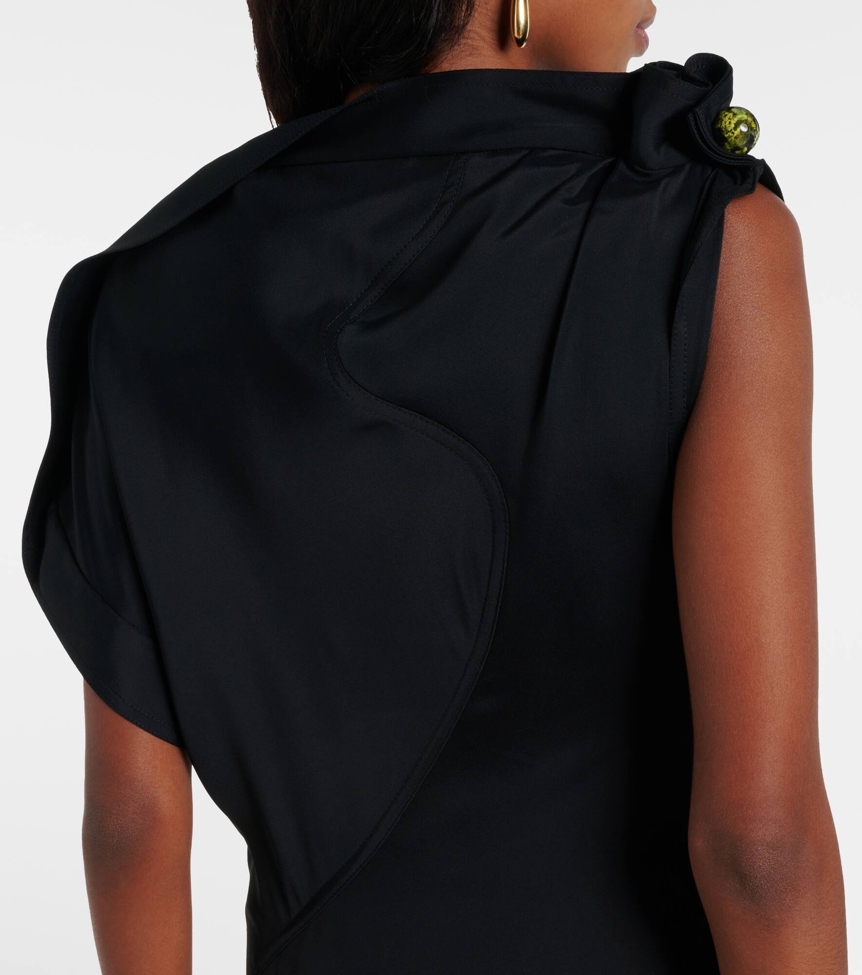 Gathered midi dress - 6