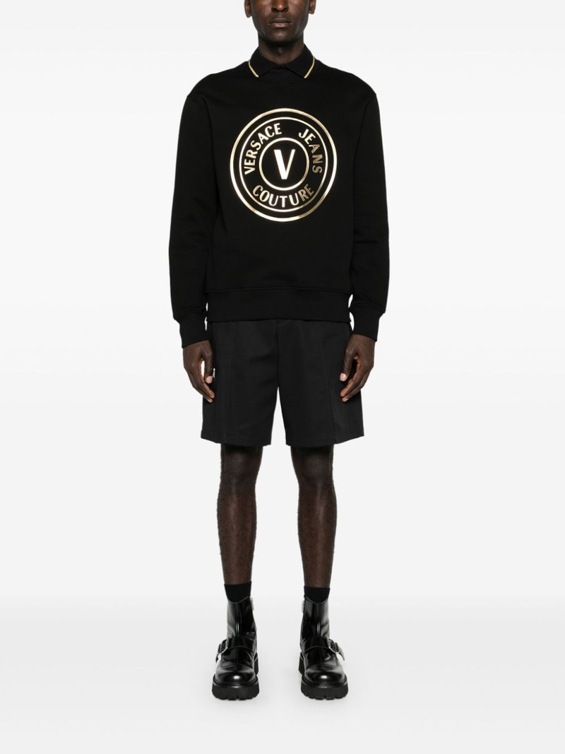 VERSACE JEANS COUTURE V-Emblem cotton sweatshirt outlook