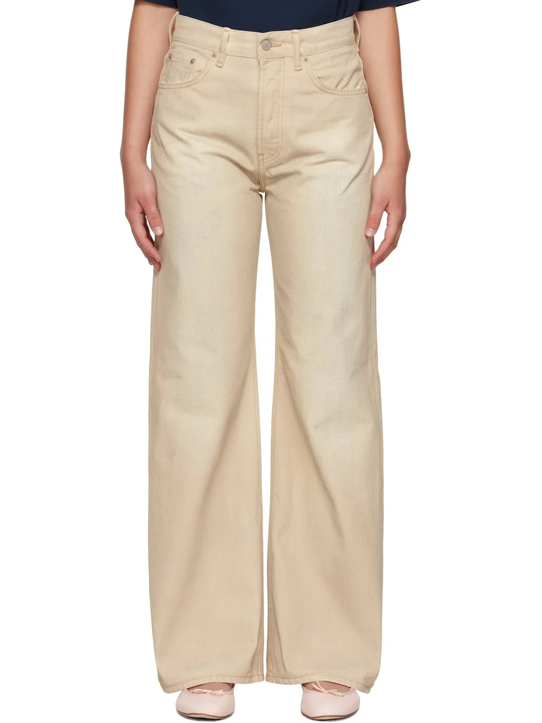 Beige 2021F Regular Fit Jeans - 1