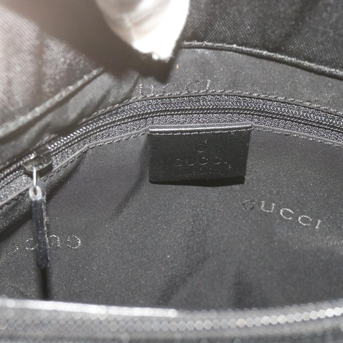 GUCCI Bamboo Hand Bag Canvas Black 002 002 - 15