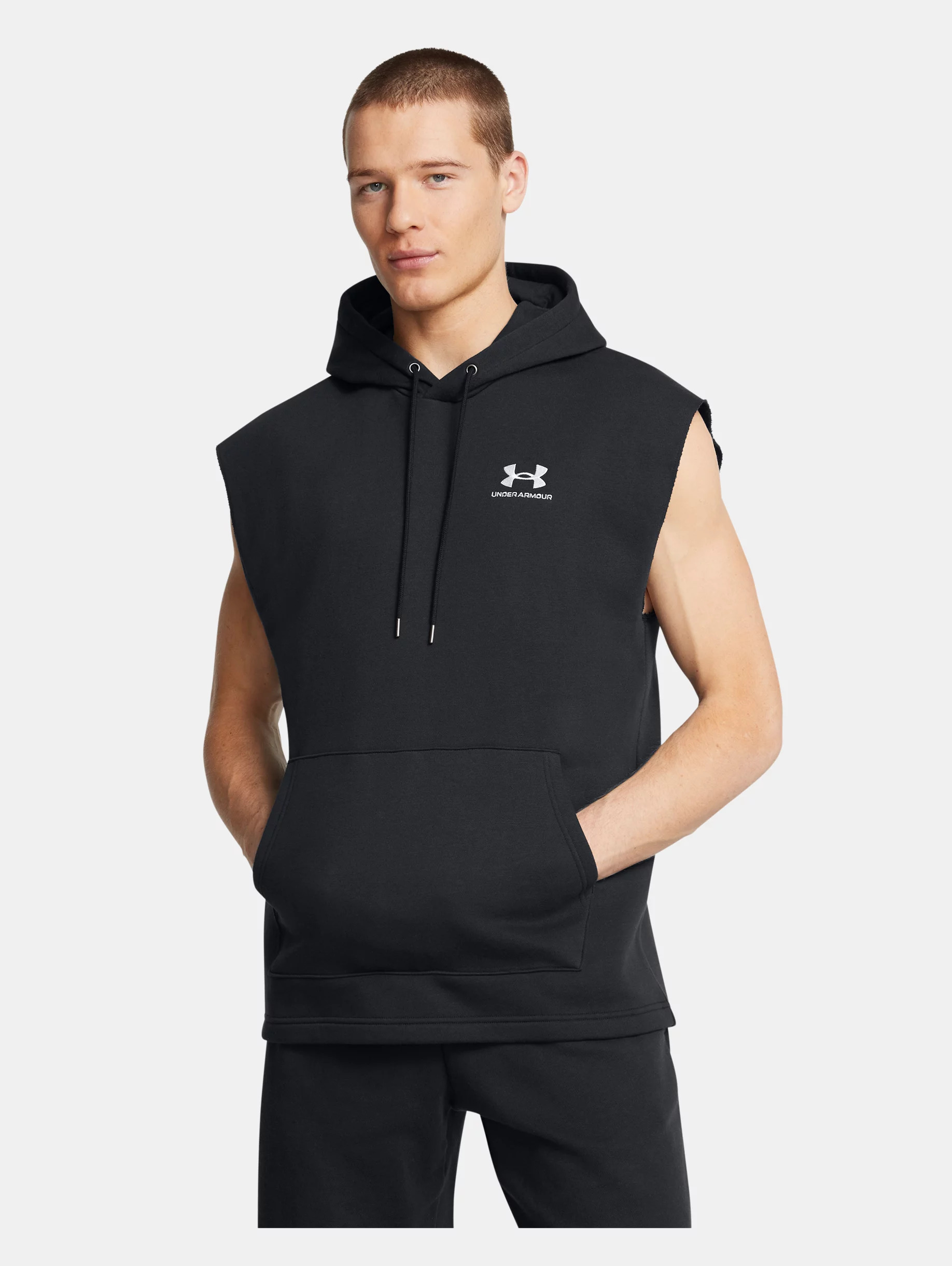 Men's UA Icon Fleece Sleeveless Hoodie - 2