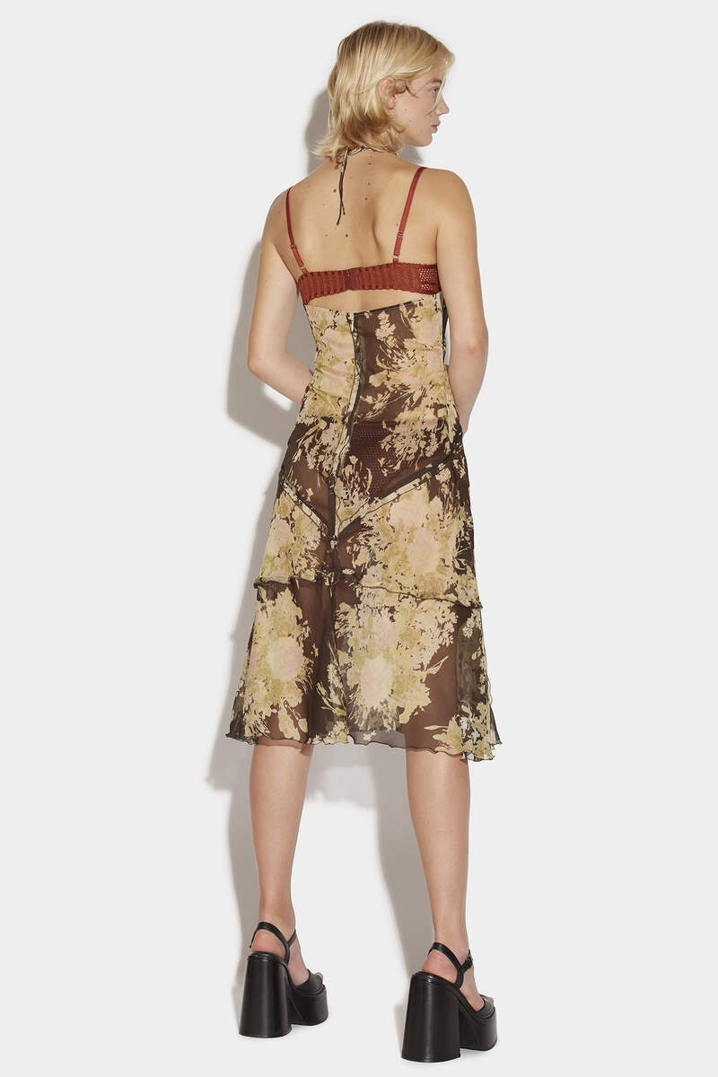 DSQUARED2 GATHERED MIDI DRESS outlook