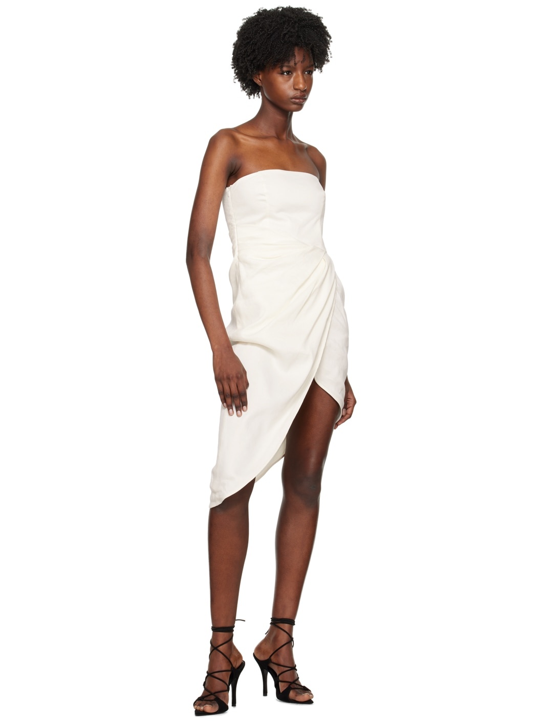 White Lica Midi Dress - 4