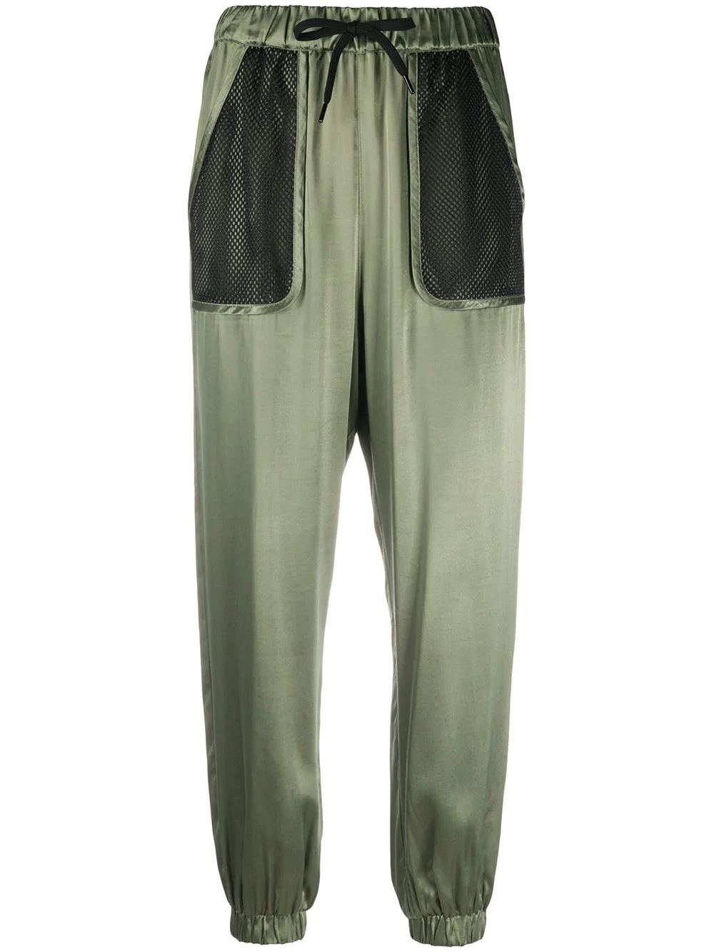 mesh-pocket trousers - 1