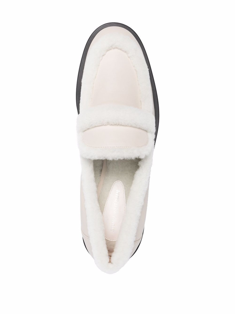 shearling trim loafers 4