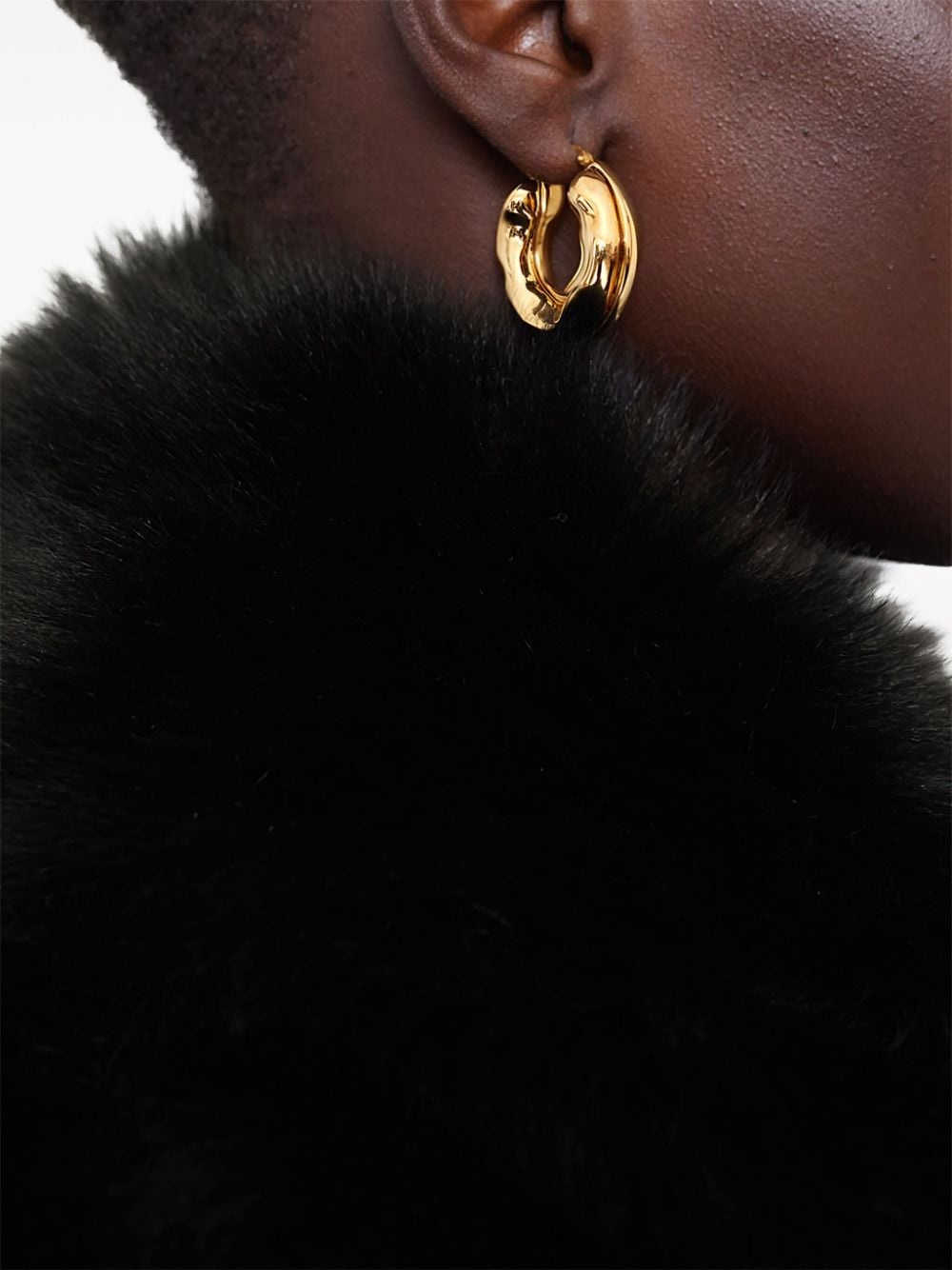 sculpted hoop earrings - 3
