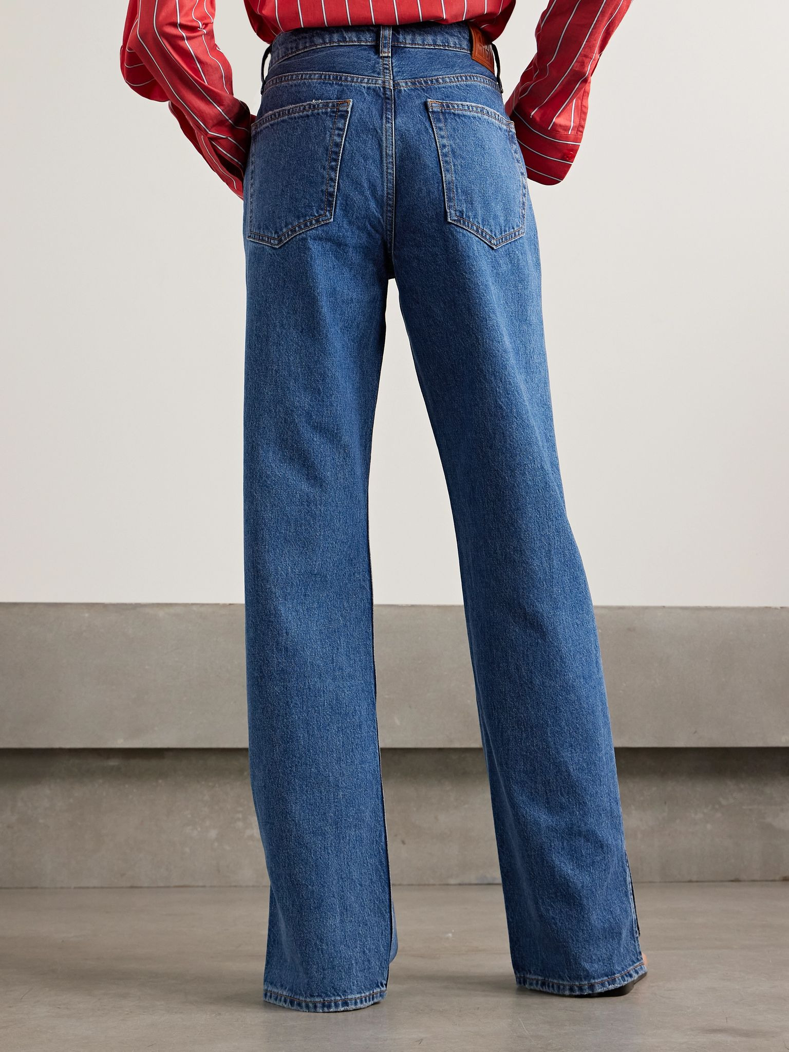 Roy mid-rise straight-leg jeans Dark denim - 4