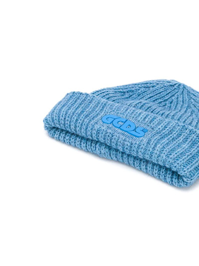 GCDS chunky-knit logo beanie  outlook