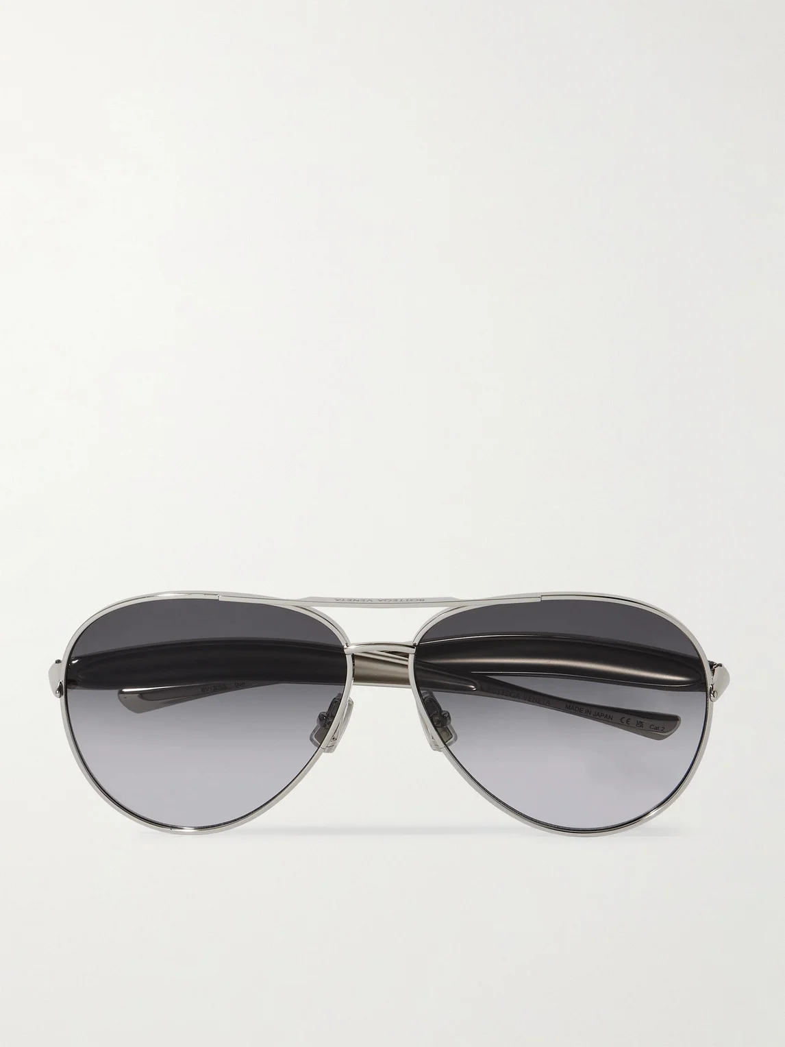 Sardine Aviator-Style Silver-Tone Sunglasses - 1