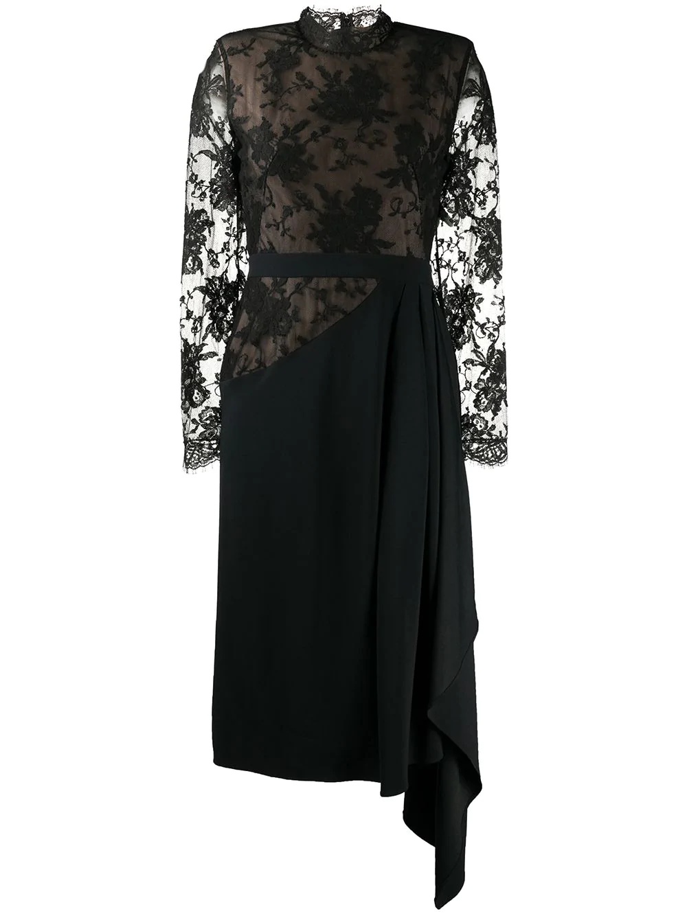 lace draped dress - 1