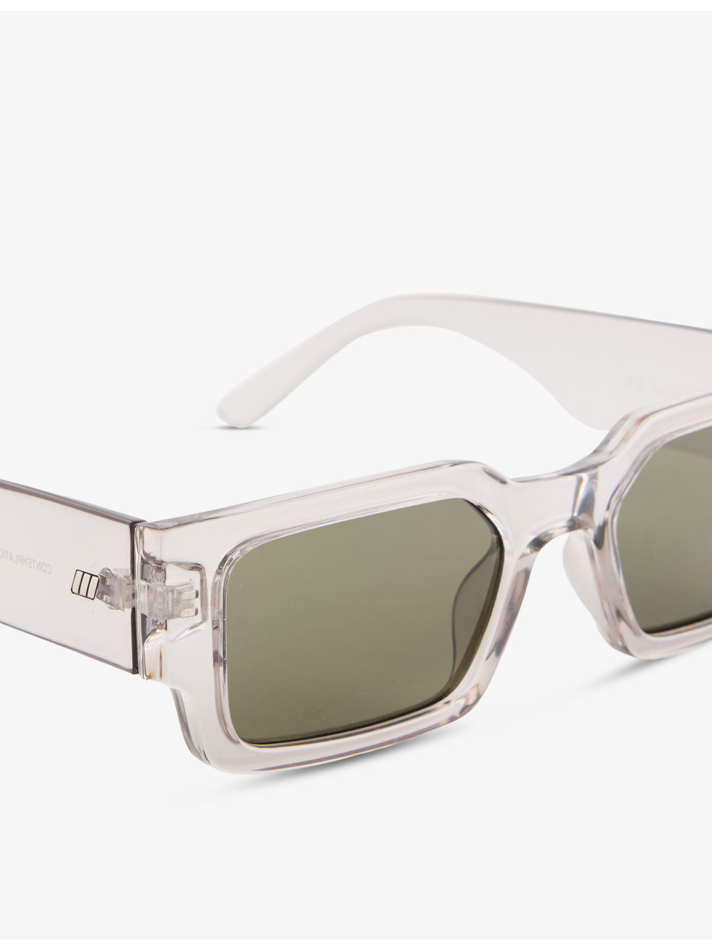 LSP2552138 Contemplation Rectangle-Frame Polycarbonate Sunglasses - 2