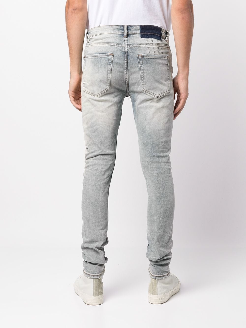 Punk straight-leg denim jeans - 4