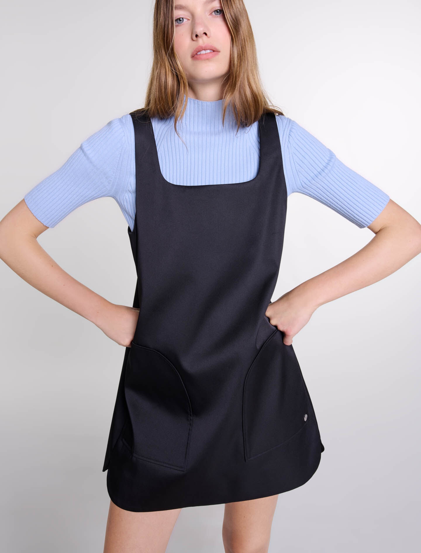 Satin pinafore dress - 6