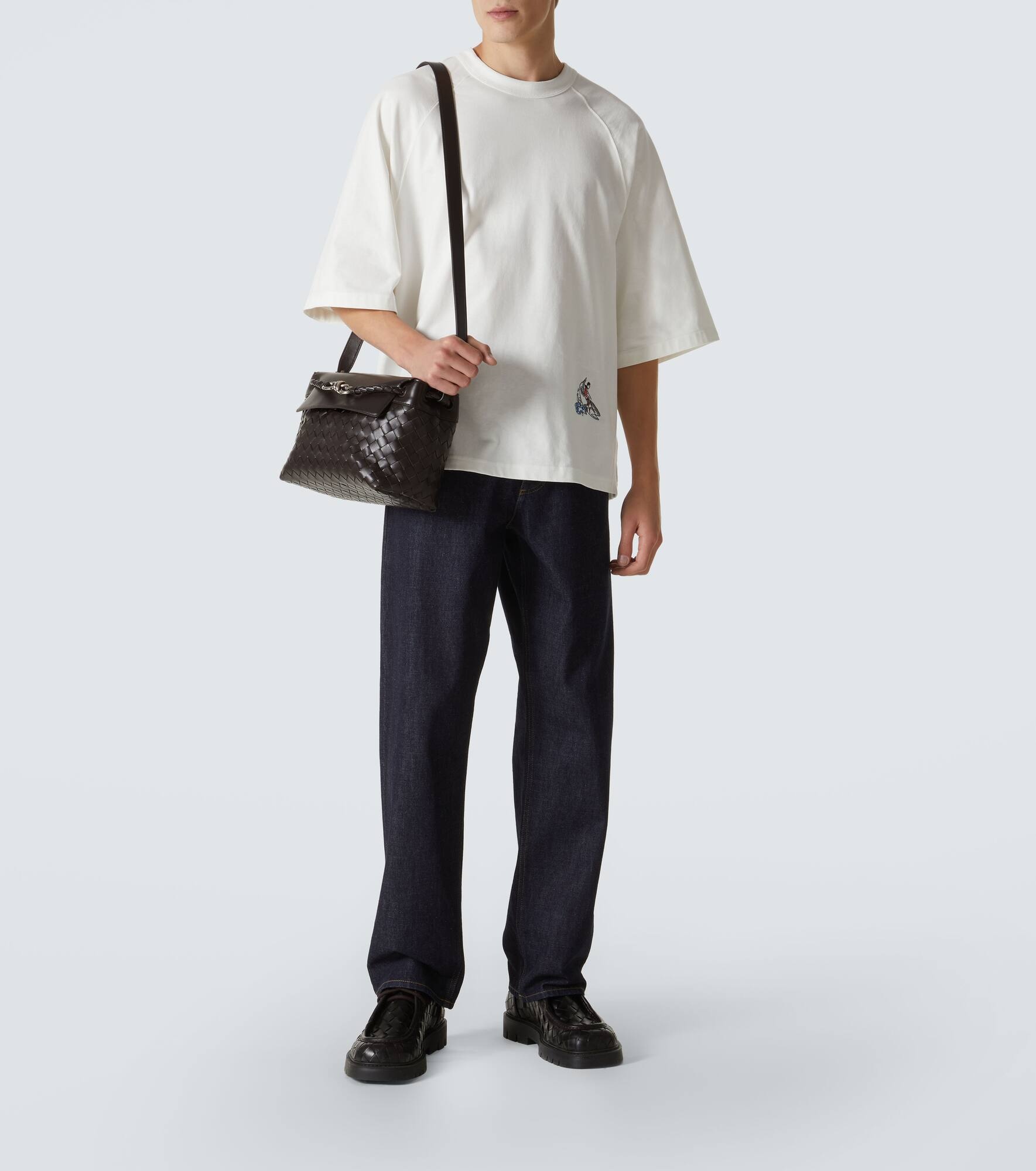 Embroidered cotton jersey T-shirt - 2