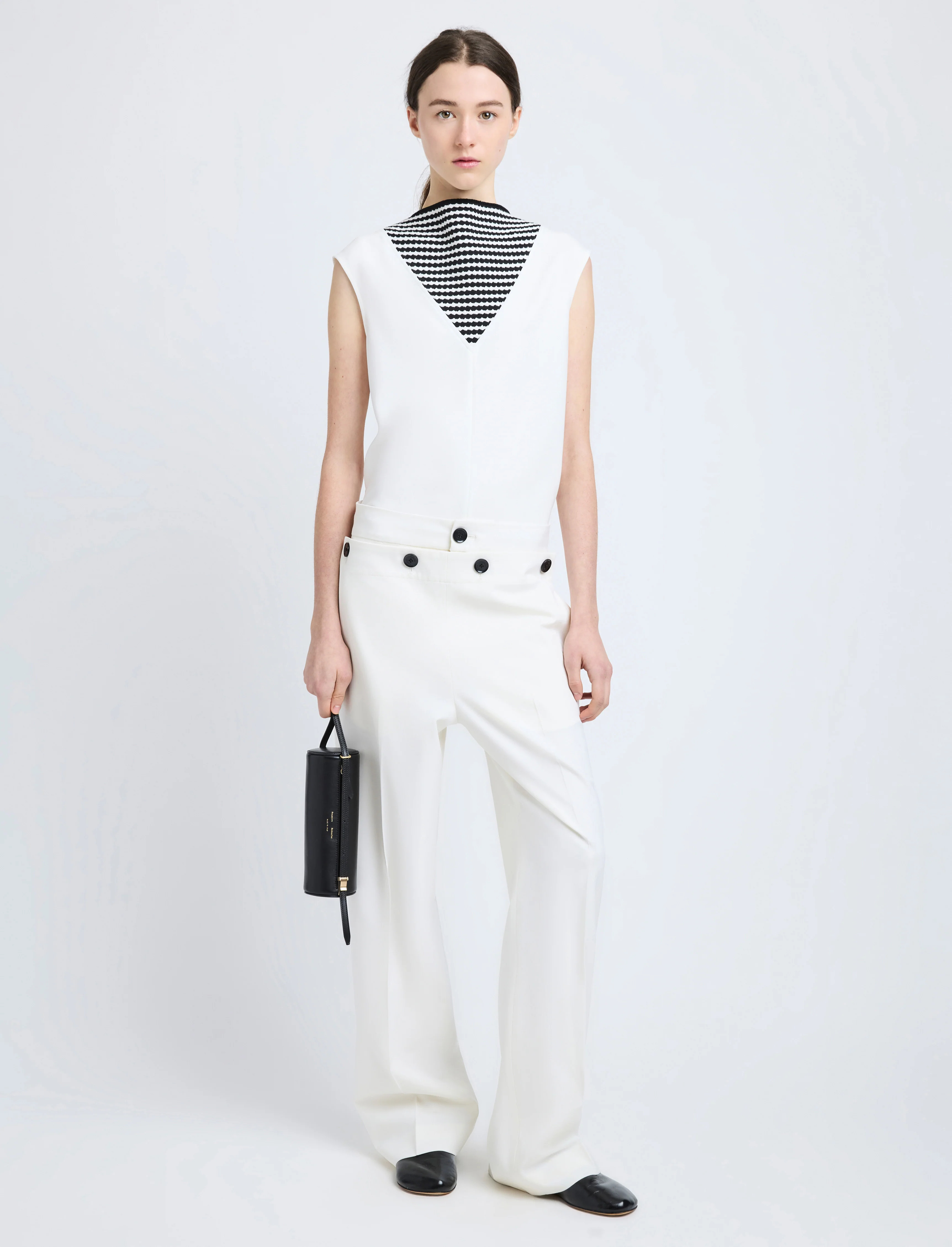 Prescott Top in Matte Viscose Crepe - 3
