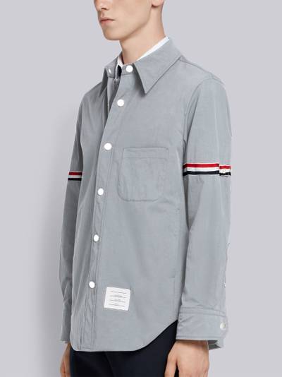 Thom Browne LOGO-PATCH LONG-SLEEVE SHIRT outlook