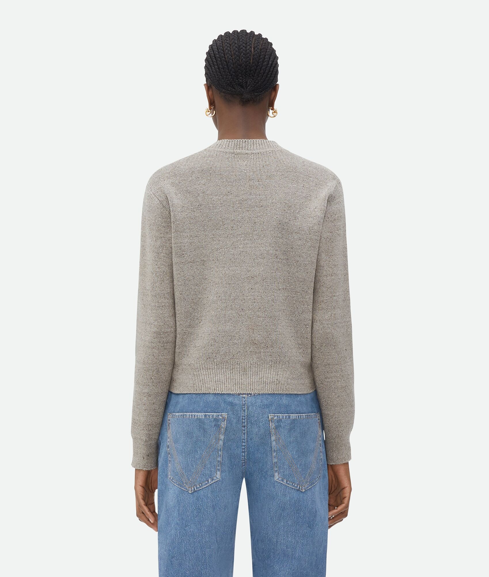 Linen "Bv" Embroidery Jumper - 3