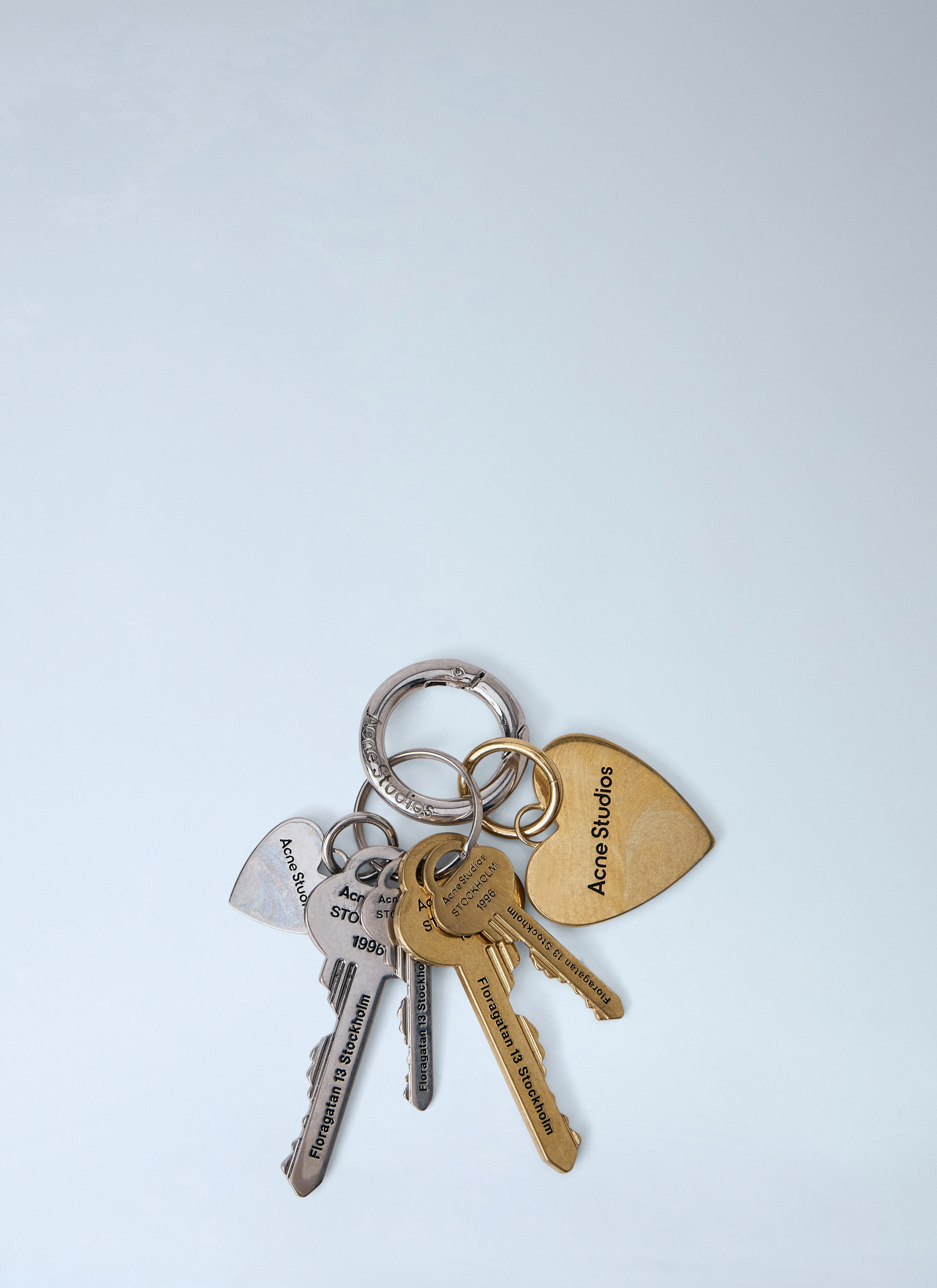 Acne Studios Men Engraved Keyring Set - 1