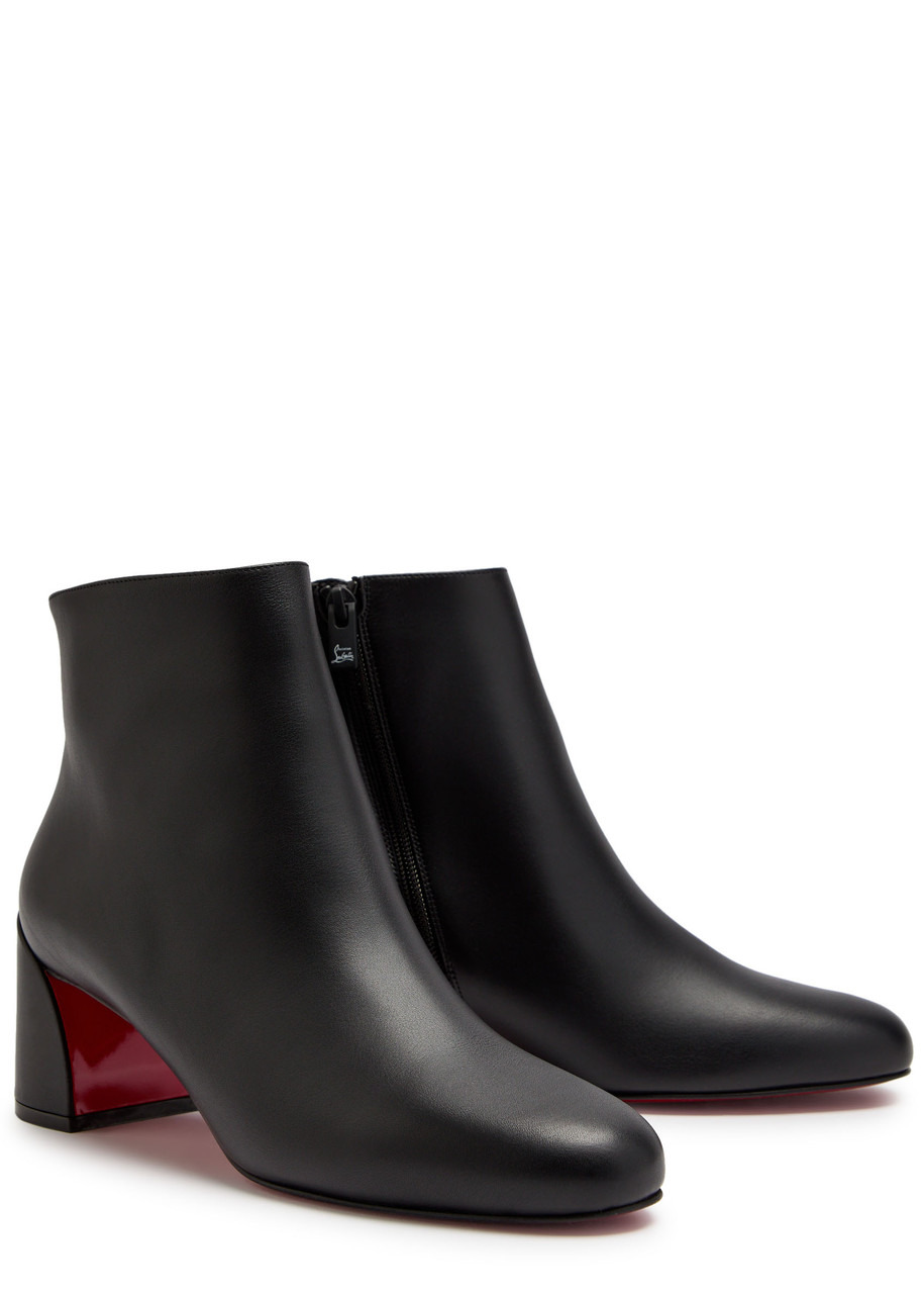Christian Louboutin Jane Booty 55 Leather Ankle Boots - 3