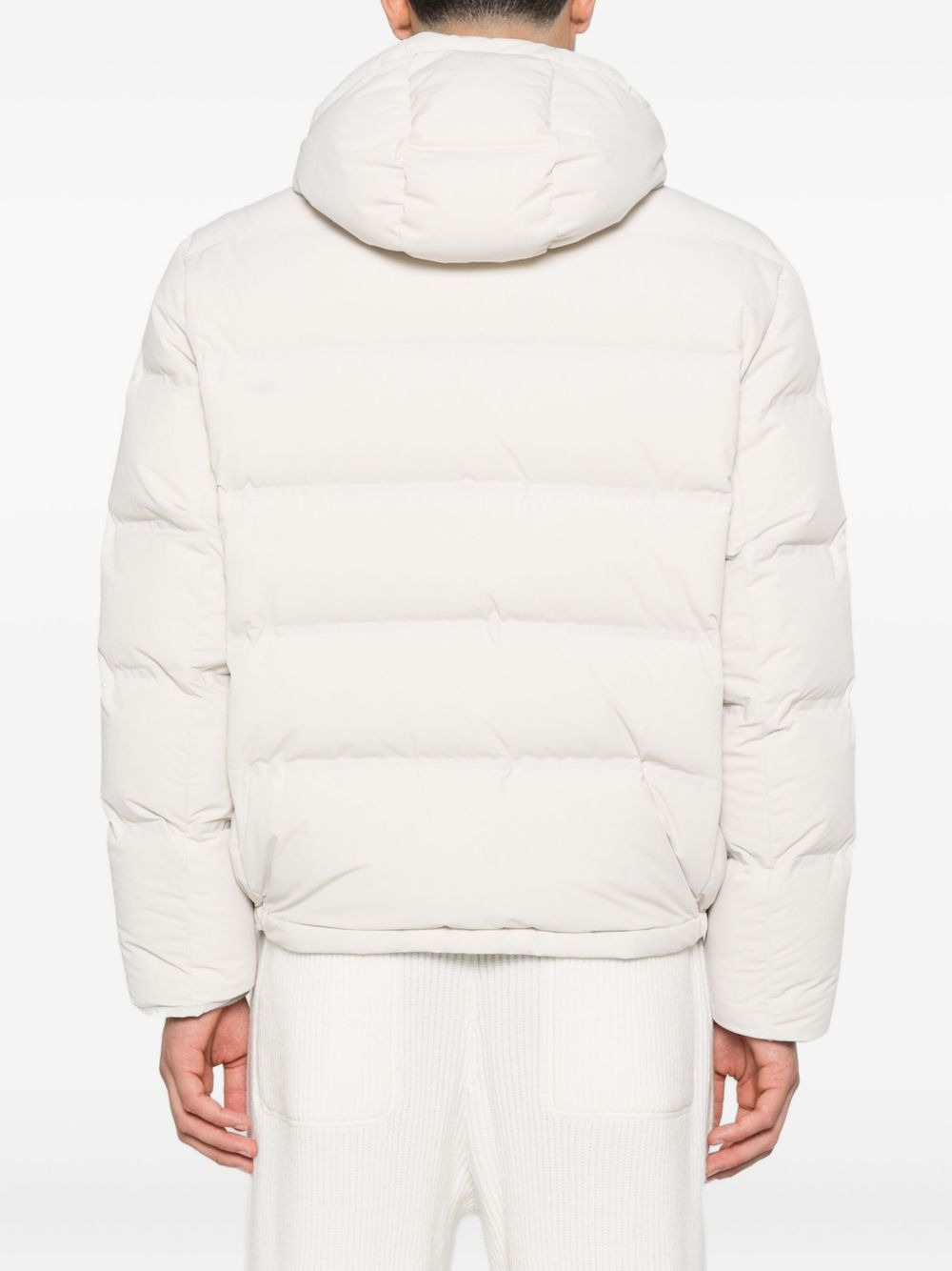 zip-fastening padded jacket - 4