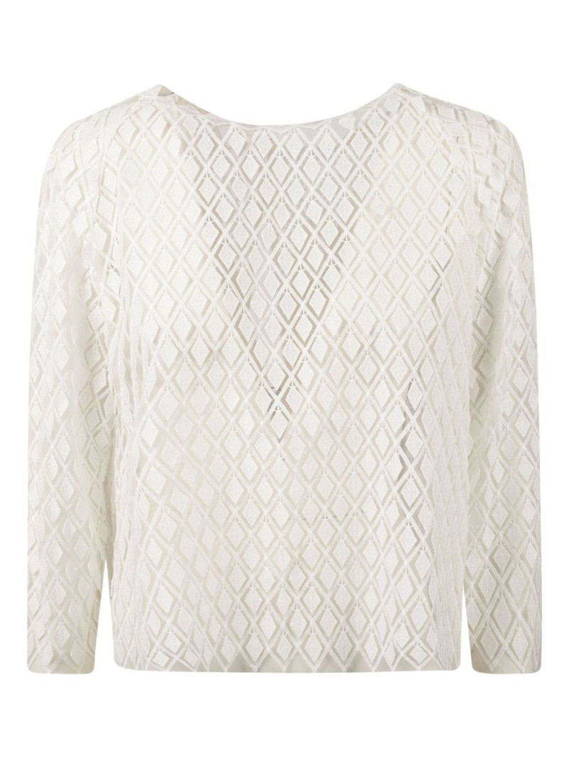 Trento diamond-pattern lace jacket 1