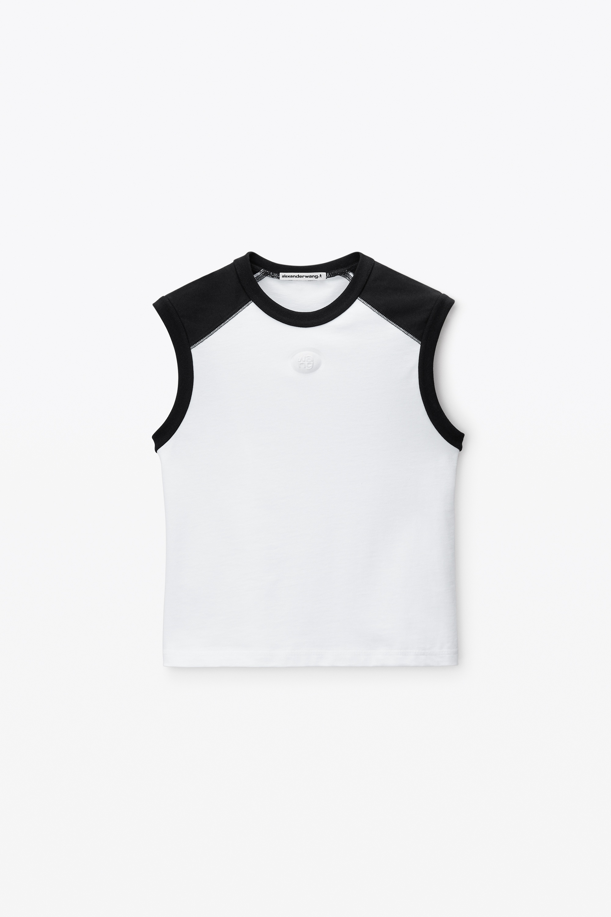 Shrunken Raglan Tee in Compact Jersey - 1