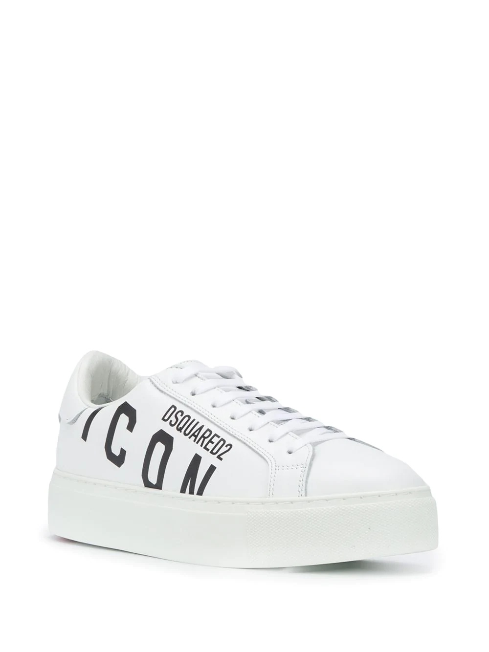 slogan print sneakers - 2