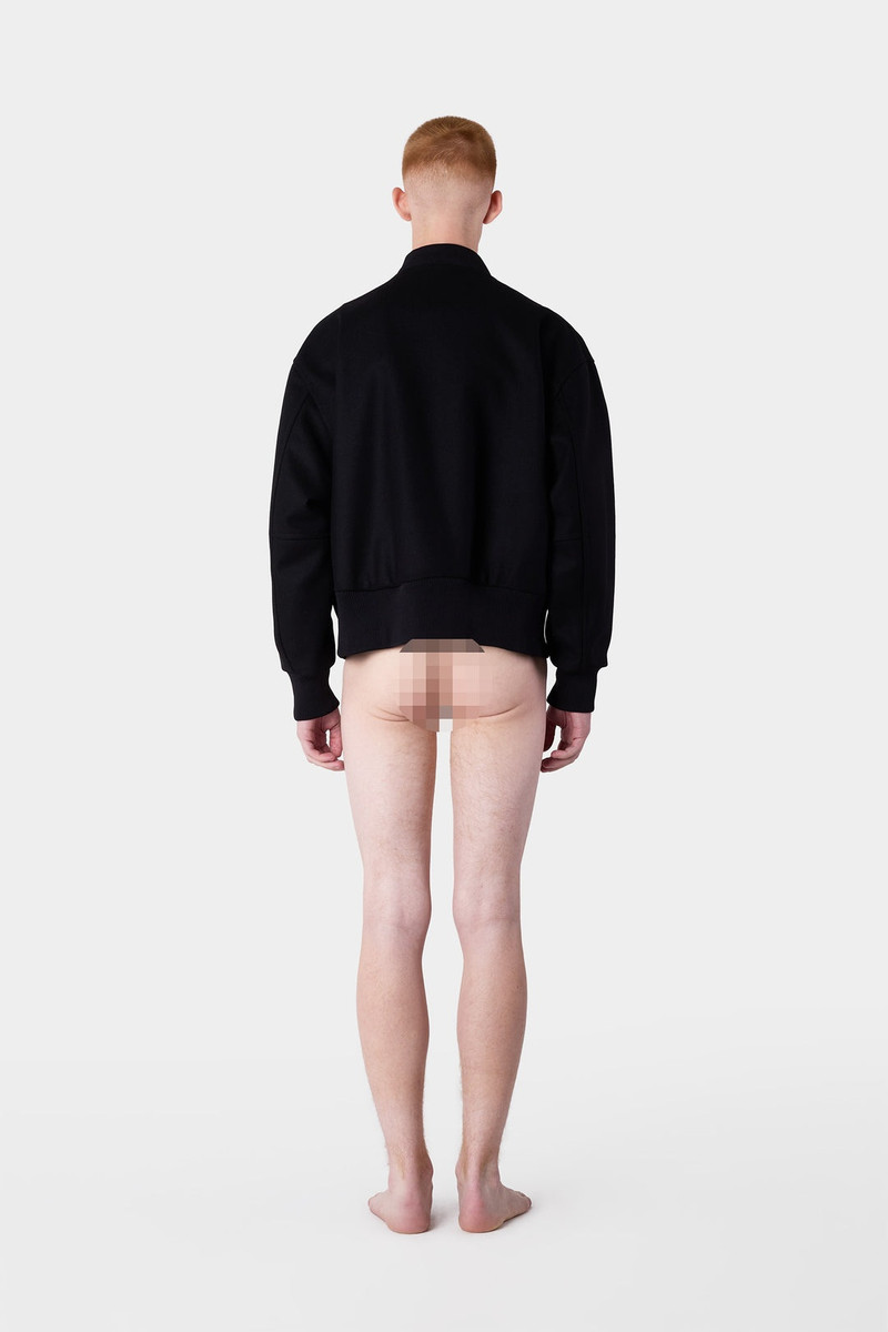 VARSITY BOMBER / black 8