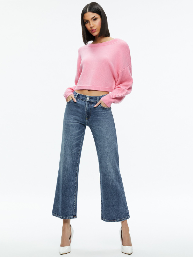 Alice + Olivia POSEY CREWNECK SWEATER outlook
