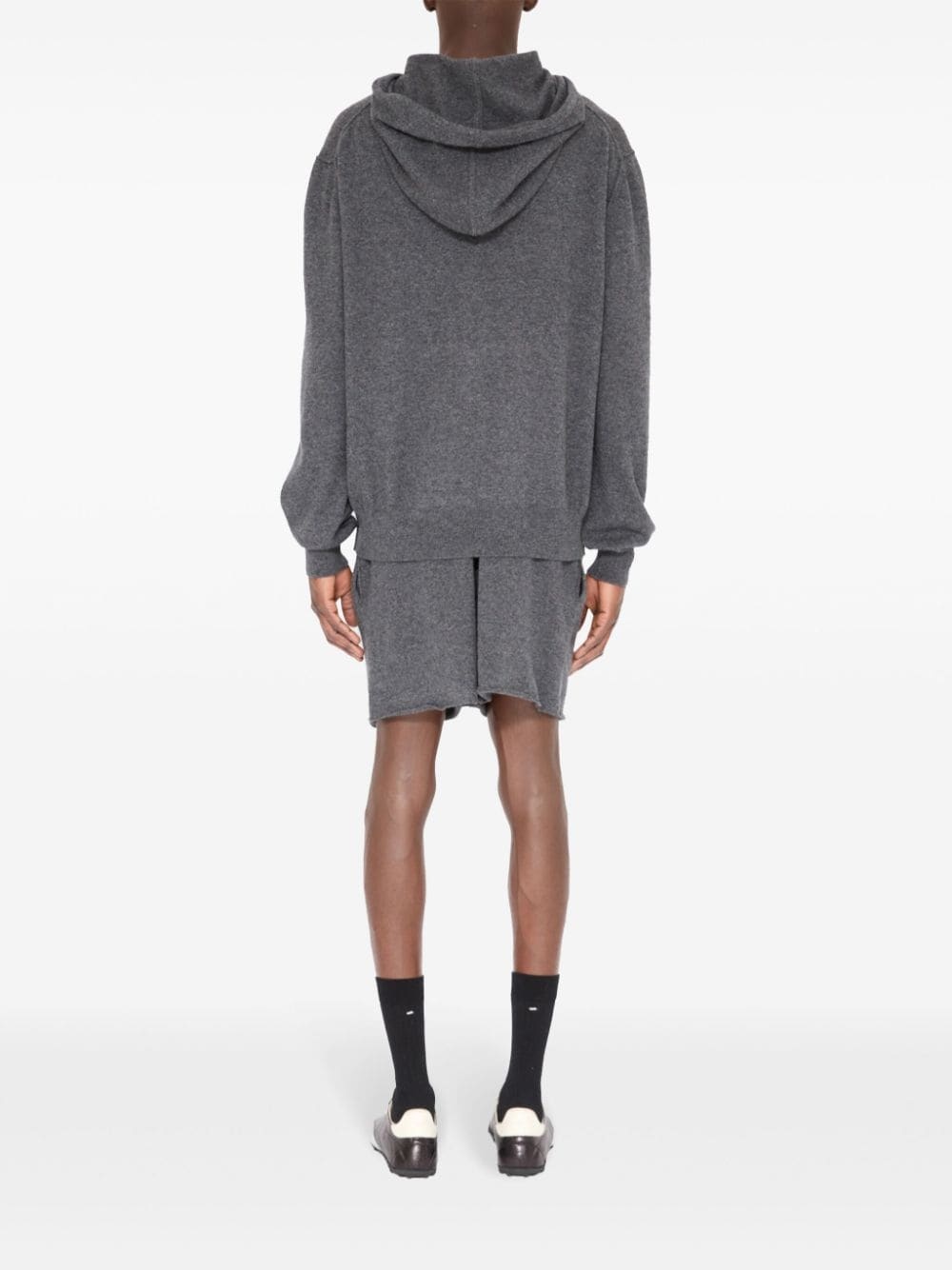brushed zipped hoodie - 5