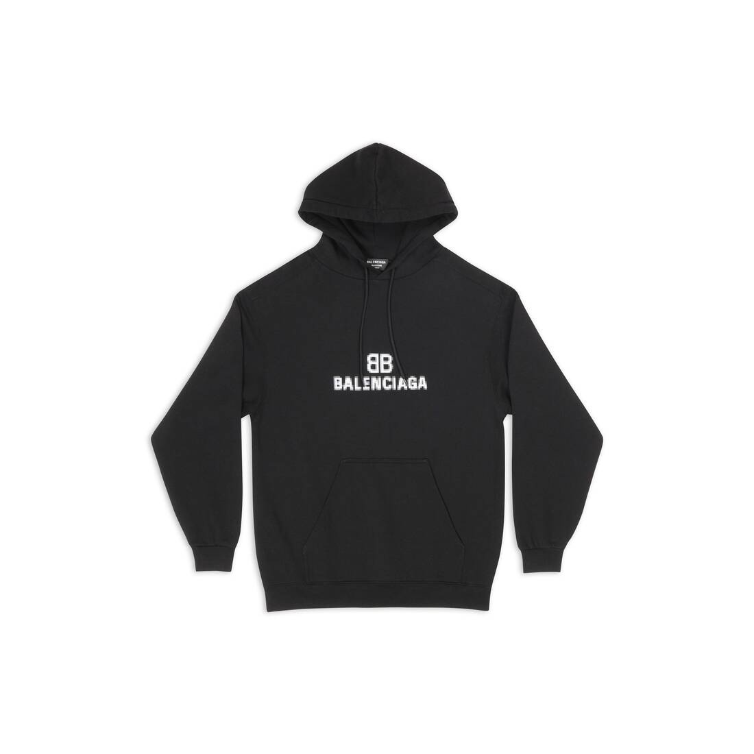 Men's Bb Pixel Medium Fit Hoodie in Black - 1