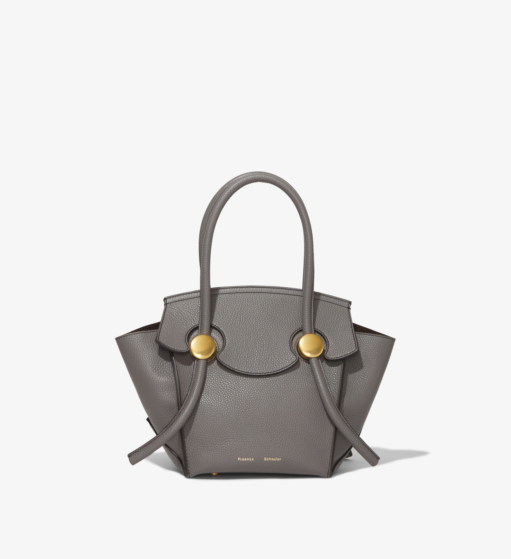 Small Grainy Leather Pipe Bag - 1