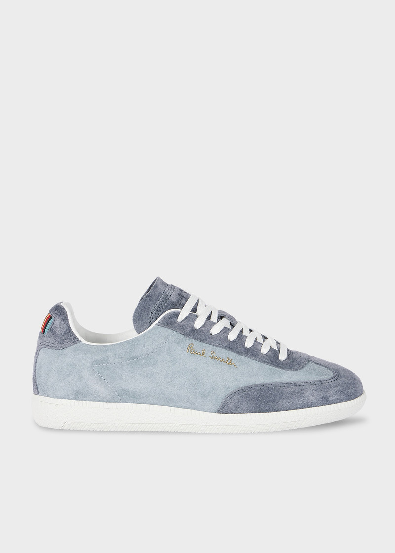 Women's Blue Leather 'Como' Trainers 1