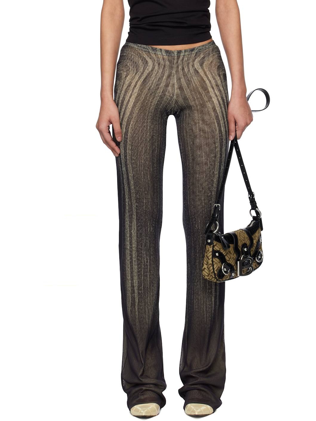Black 'The Spirale' Lounge Pants - 1