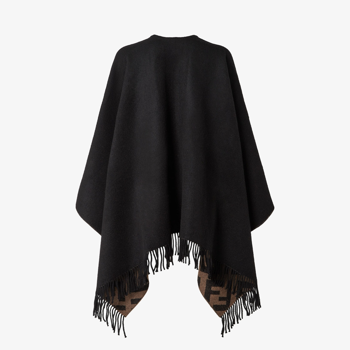 Multicolor wool and cashmere poncho - 2