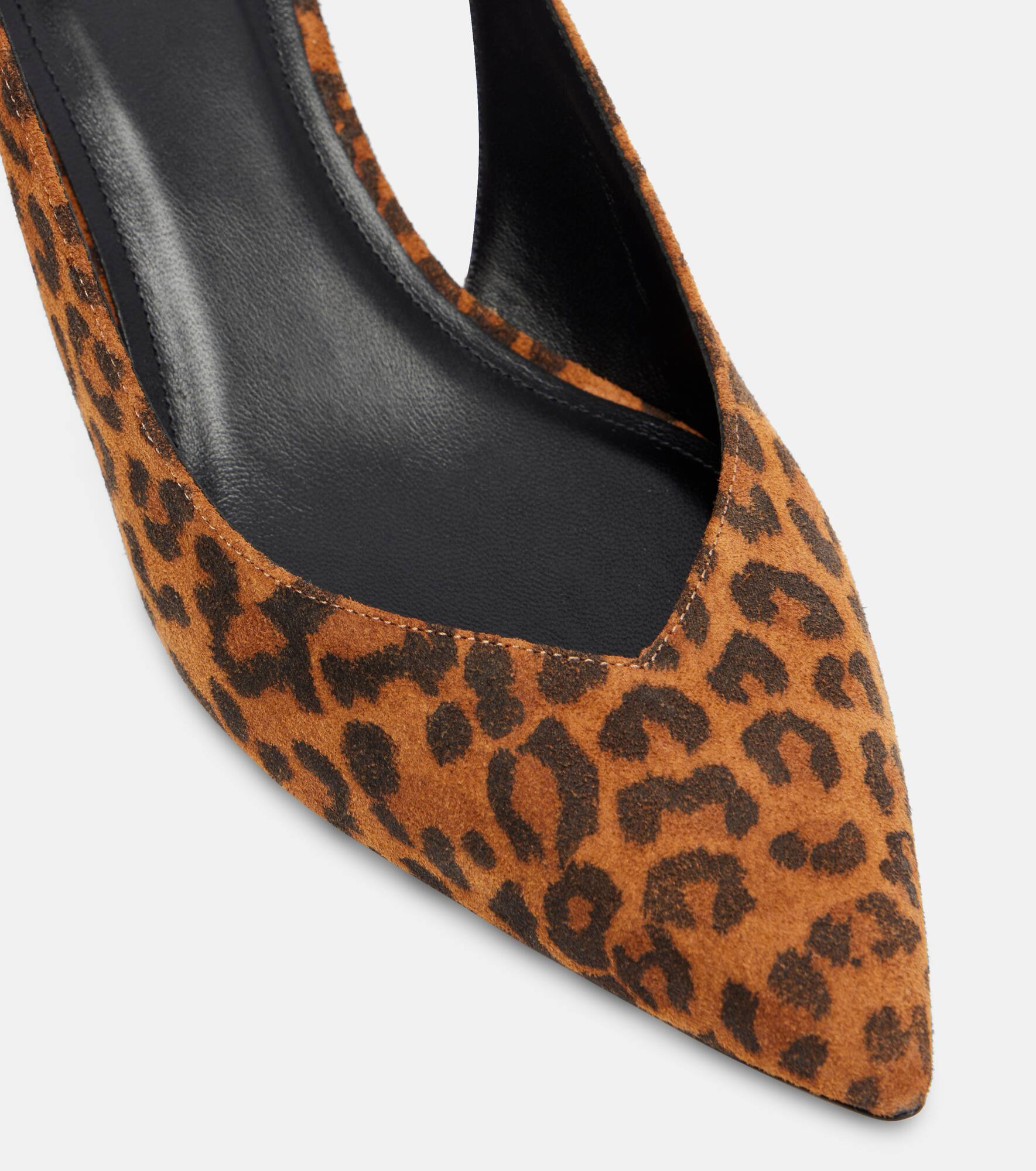 Padim 50 leopard-print suede slingback pumps - 5