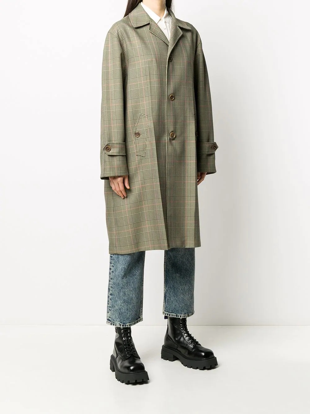 houndstooth check coat - 3