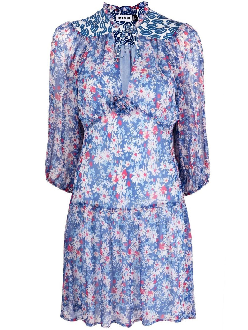 floral-print short dress 1