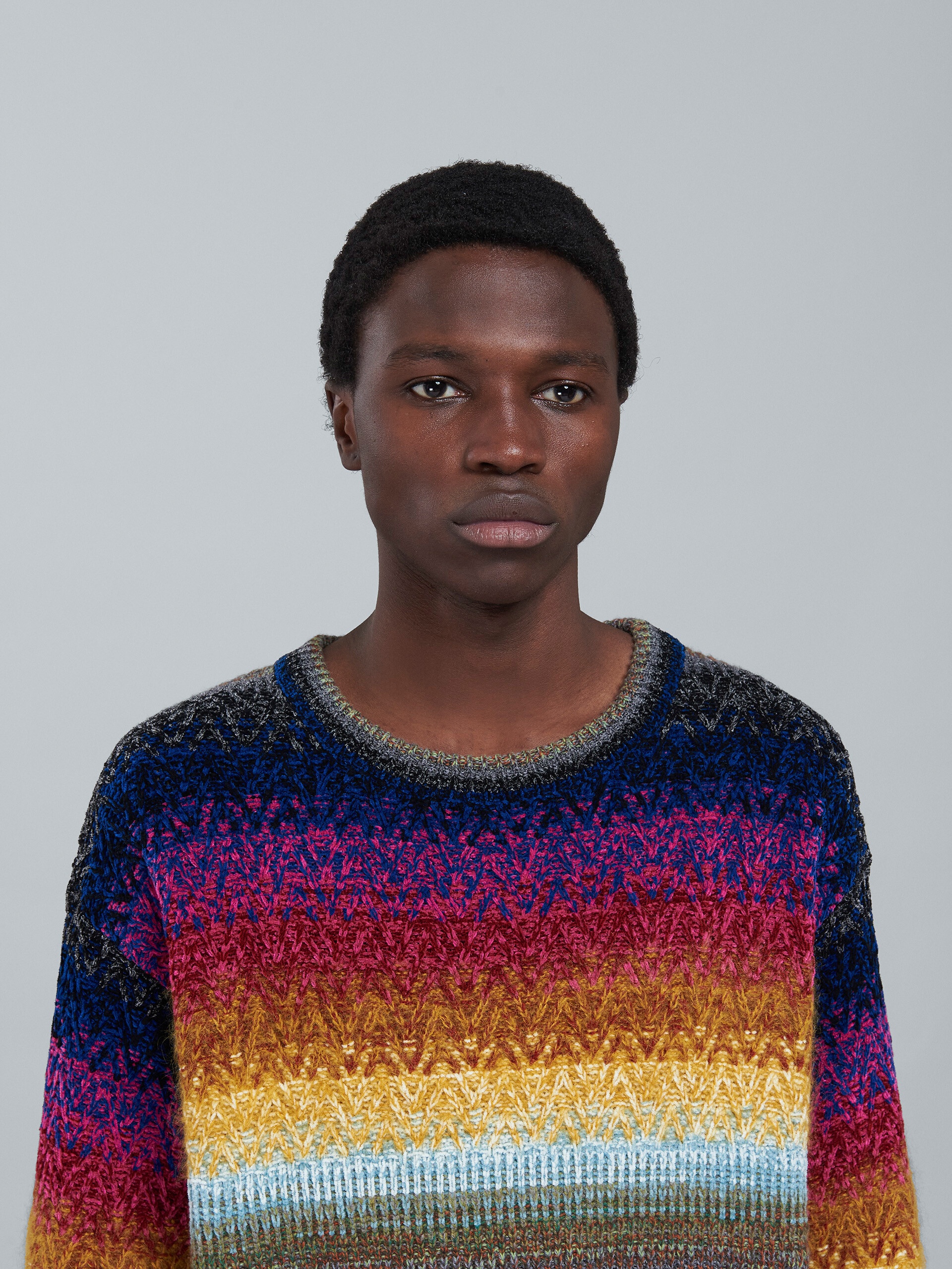 VISCOSE WOOL CREWNECK SWEATER - 4