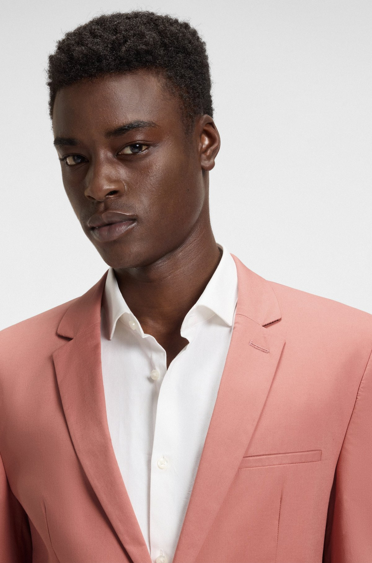 EXTRA-SLIM-FIT JACKET IN PAPER-TOUCH STRETCH COTTON - 5