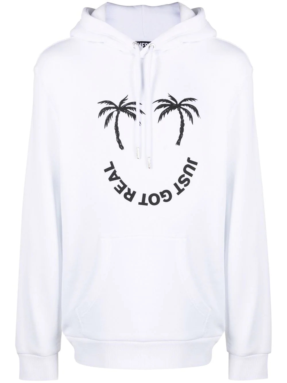 Green Label palm-print hoodie - 1